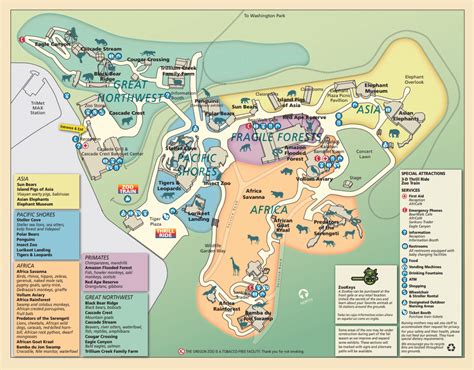 Oregon Zoo Map and Brochure (2024 - 2012) | ThemeParkBrochures.net