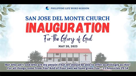 San Jose Del Monte Church Inauguration Youtube