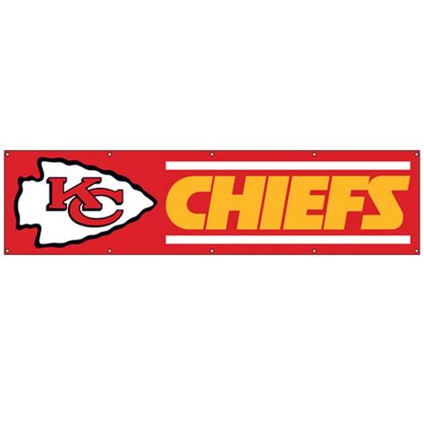 Kansas City Chiefs 8-foot Nylon Banner - Free Shipping On Orders Over ...