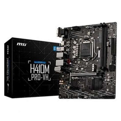 Msi H M Pro Vh Socket Motherboard Black Techinn