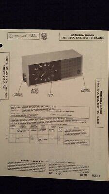 Sams Photofacts Folder Radio Schematics Parts Motorola Model C C