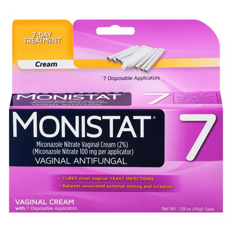 Monistat 7 Day Womens Yeast Infection Treatment 7 Disposable