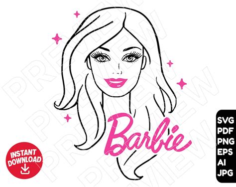 Barbie Clip Art Svg