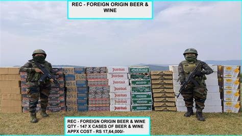 Mizoram Assam Rifles Busts Smuggling Operation Seizes Foreign Liquor Worth Rs 1764 Lakh