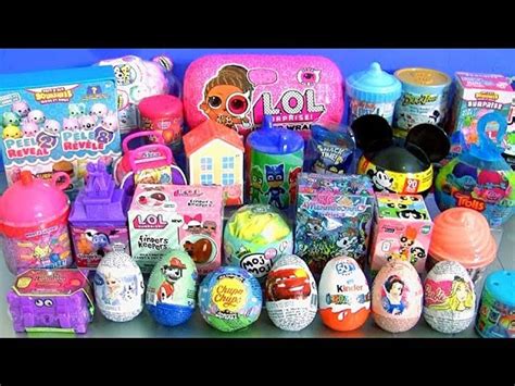 35 Surprise Eggs Toys Unicorn Lol Under Wraps Doll Moj Moj Video