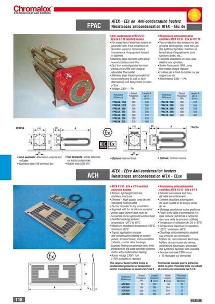 Chromalox Heating Cables And Accessories Spec Sheet