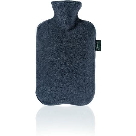 Amazon Fashy Hot Water Bottle With Fleece Cover Anthracite Health Household
