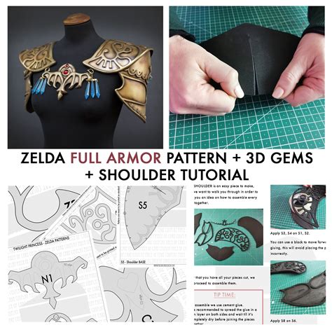 Zelda Armor From Twilight Princess PATTERN 3D TUTORIAL - Etsy