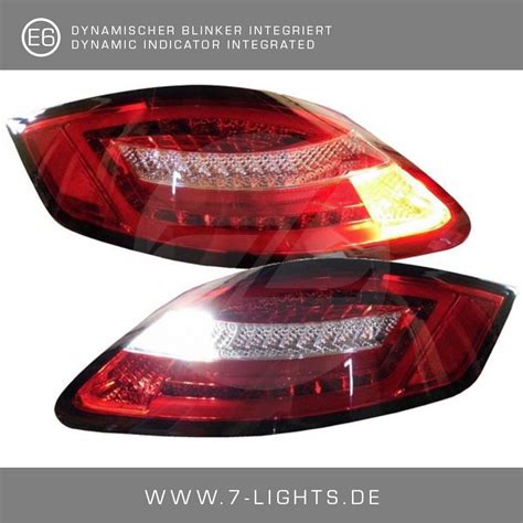 Lightbar Led R Ckleuchten Passend F R Porsche Boxster Cayman Rot