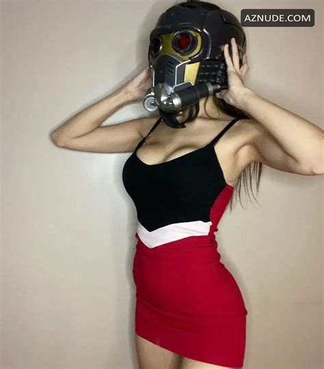 Iaaras Shows Off Her Sexy Big Tits Wearing Starlord Helmet Aznude