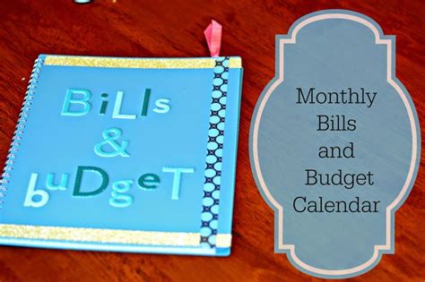 Monthly Bill Pay and Budget Organization