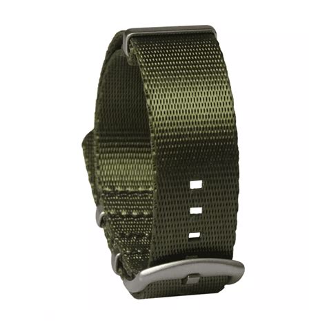 Invella 24mm Nylon NATO Watch Strap Green Invellastraps