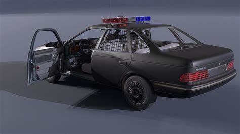 D Model Ford Taurus Robocop Ocp Police Car Vr Ar Low Poly Cgtrader