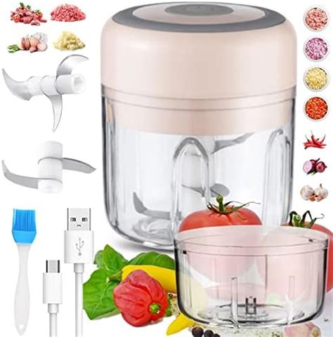 Roseflower Tritatutto Da Cucina Elettrico Mini Schiaccia Aglio Per