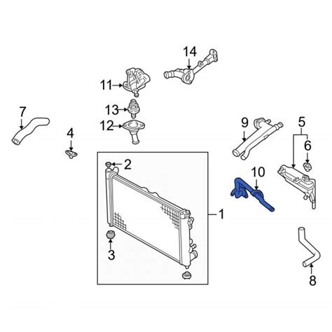 Mazda Oe Kj A Engine Coolant Bypass Pipe