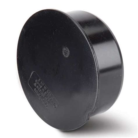 Polypipe Soil Socket Plug 110mm Black