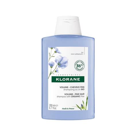Klorane Volumising Shampoo with Organic Flax Fibre for Fine, Limp Hair ...
