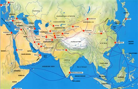 Mapa Ruta Seda Historias De Nuestra Historia Silk Road Travel