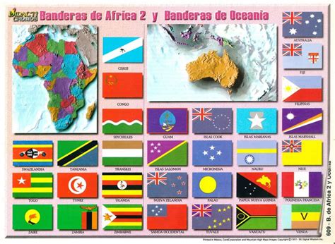 Monograf A De Banderas De Frica Y Banderas De Ocean A De Didacti