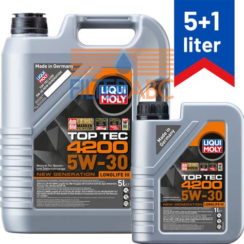 Liqui Moly Top Tec W L Filterabc Motorolajok H