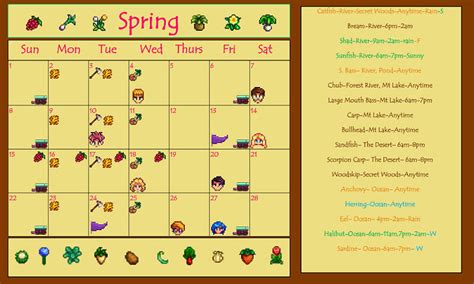 Stardew Valley Calendar - All The Most Important Events - GamesCrack.org