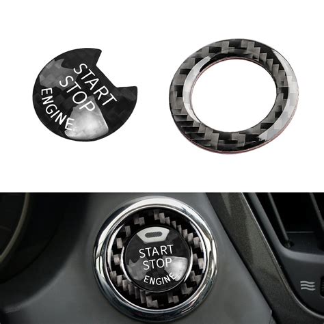 For Infiniti Q50 Q60 Black Carbon Fiber Engine Start Stop Button Stick