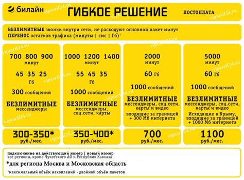 Билайн тариф Гибкое Решение 300