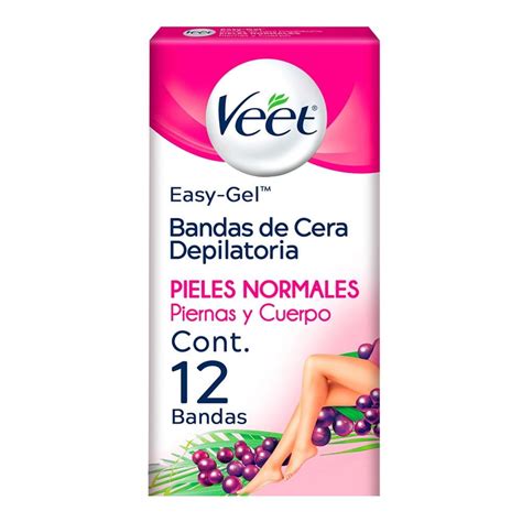 Bandas Depilatorias Veet Easy Grip De Cera Corporales Piel Normal