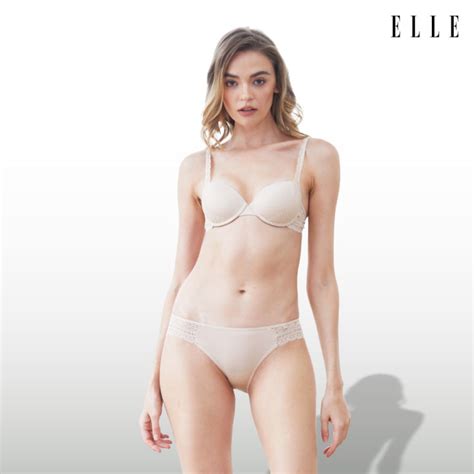 ELLE Lingerie Moulded Bra ยกทรงเสรม Push up เตาเรยบตดตอลกไม LB7534 Lazada co th