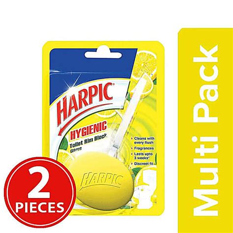 Buy Harpic Hygienic Toilet Cleaner Rim Block Citrus Online At Best