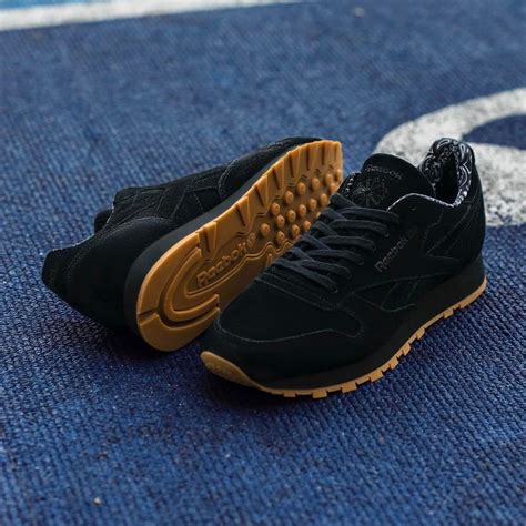 Reebok Classic Leather Tdc Black Suede Paisley Gum Disponible Available Snkrs Classic