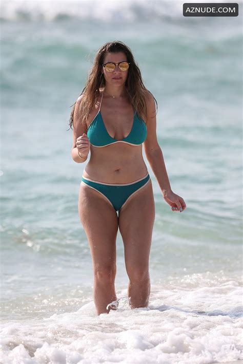 Imogen Thomas Sexy Bikini Body On The Beach In Spain AZNude