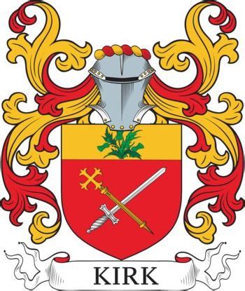 Kirk Family Crest and Coat of Arms | Coat of arms, Kirk, Family crest