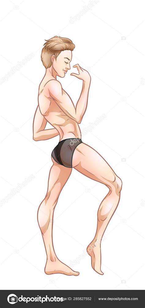 Sexy Hombre Guapo Bailando En Ropa Interior Stripper Go Go Boy Gay Vector De Stock