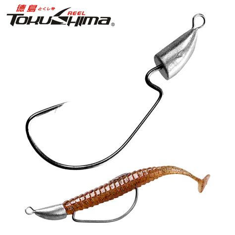 Memancing G G G G Offset Worm Hooks Stainless Steel Bullet Jig