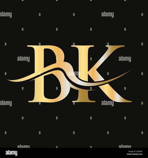 Letter BK Logo Design Initial BK Logotype Template For Business And