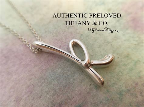 Excellent Authentic Tiffany Co Elsa Peretti Alphabet Letter K