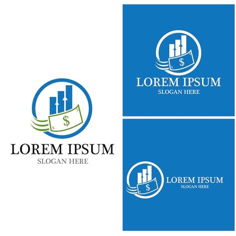 Modelo De Vetor De Logotipo De Marketing De Investimento Vetor Premium