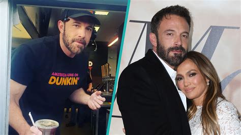 Ben Affleck Affleck Serves Jennifer Lopez And Delights Dunkin Donuts