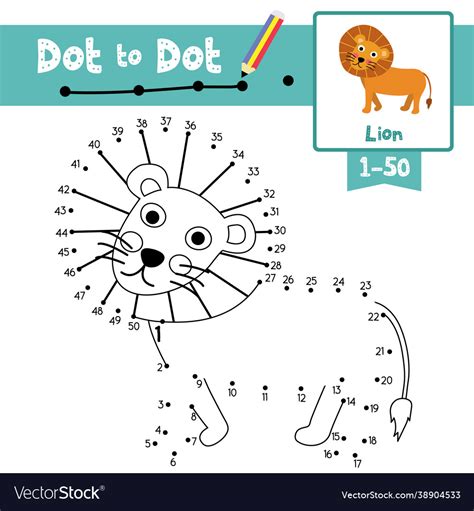 Dot To Educational Game And Coloring Book Vector Image