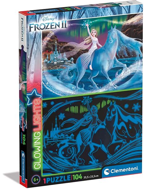 Disney La Reine Des Neiges 2 Puzzle Glow In The Dark 104p