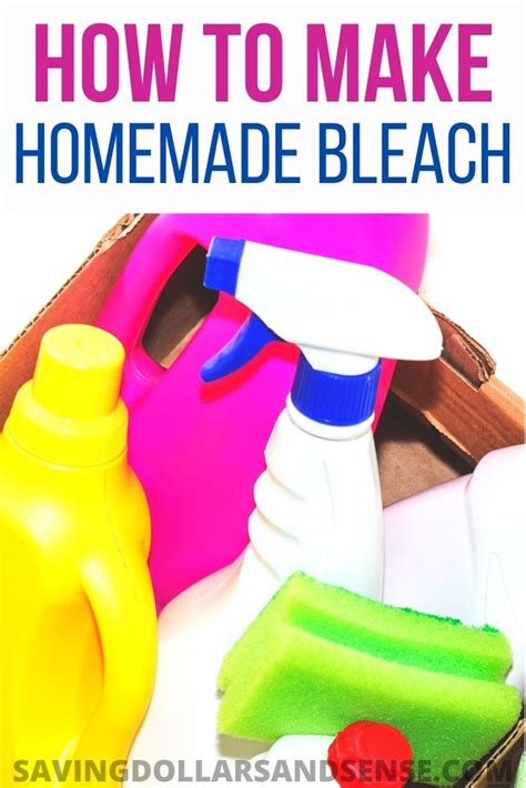 Homemade Bleach Recipe - Just 3 Ingredients! | Homemade bleach ...