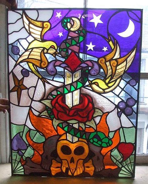 110 Stained Glass Skulls Ideas Stained Glass Glass Stain