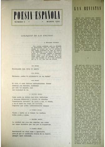 Poesía Española Revista literaria Director José García Nieto Número