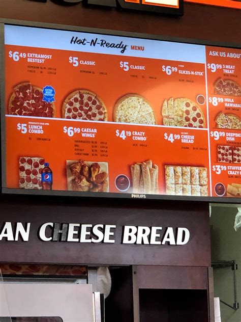 Carta de pizzería Little Caesars Pizza, Albuquerque, Eubank Blvd NE SUITE 1