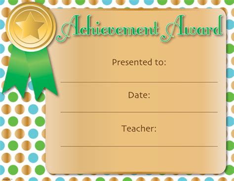 Printable Classroom Awards