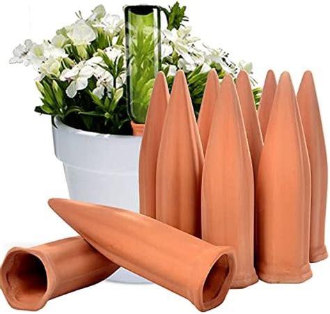 Amazon Self Watering Spikes Set Of 6 Pack Terracotta Plant