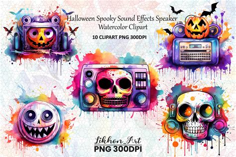 Halloween Spooky Sound Effects Speaker Graphic by likhon_art · Creative ...