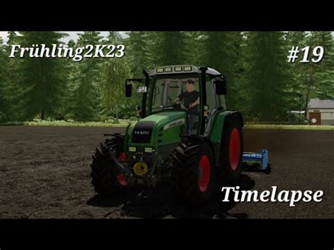 Fr Hling K Timelapse D Nger Streuen Und Mais Feld Verbreiten Youtube