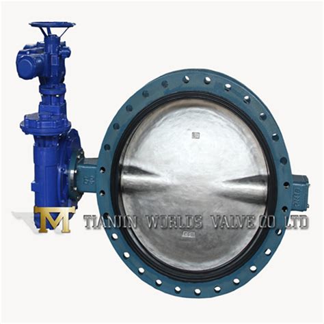 Ductile Iron Ggg Concentric Double Flange Butterfly Valve With